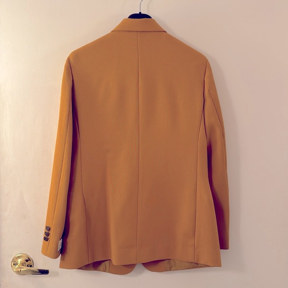 Gold Dark Yellow Blazer Jacket Women’s Size 4 Regular NWT - Picture 8 of 10